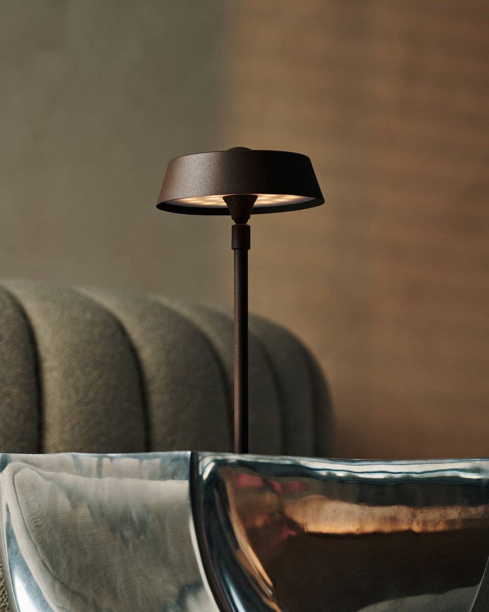 Luca Mocha Brown - USB Rechargeable Lamp | Minimalist, Playful & Dimmable
