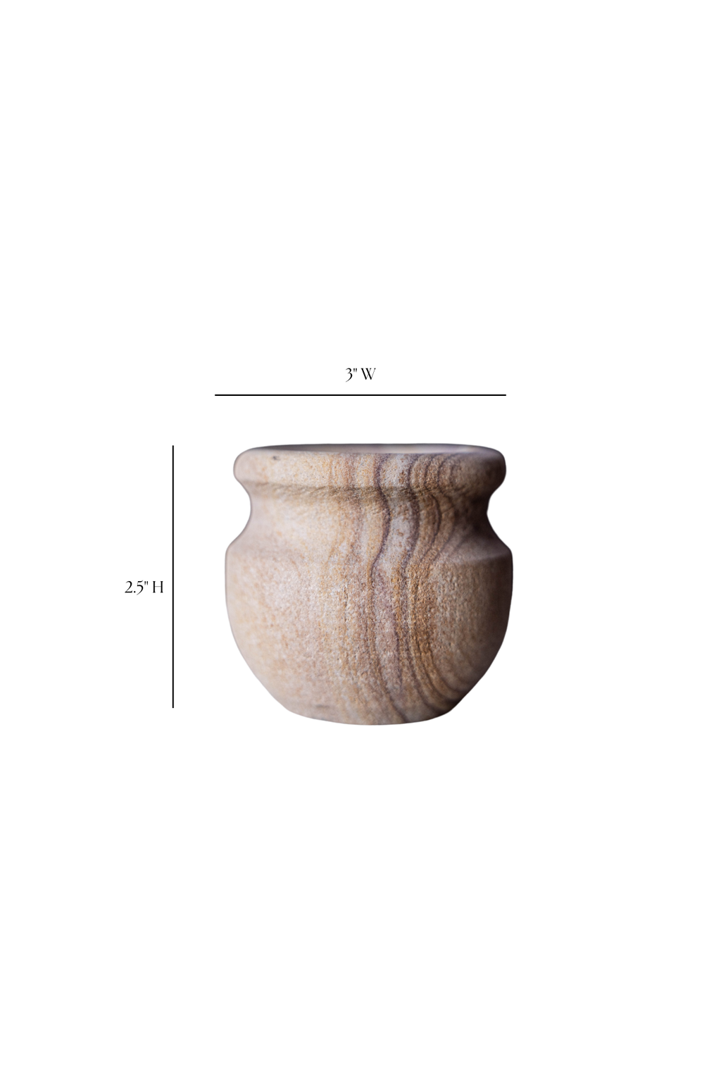 Hand Carved Sandstone Pot