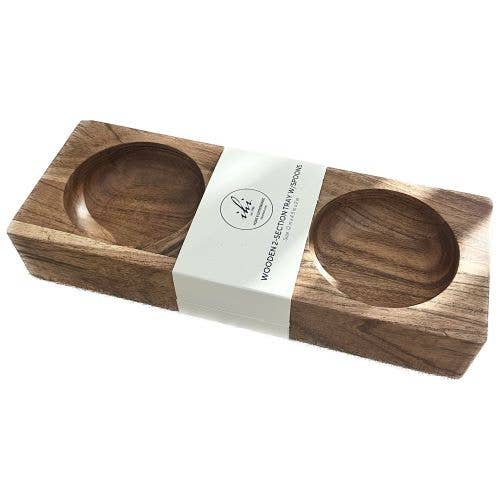 EcoServe Wooden Tray with Spoons