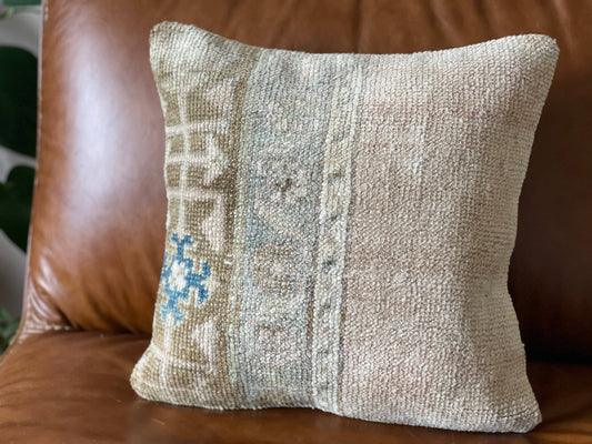 Cicek - Vintage Turkish Rug Pillow