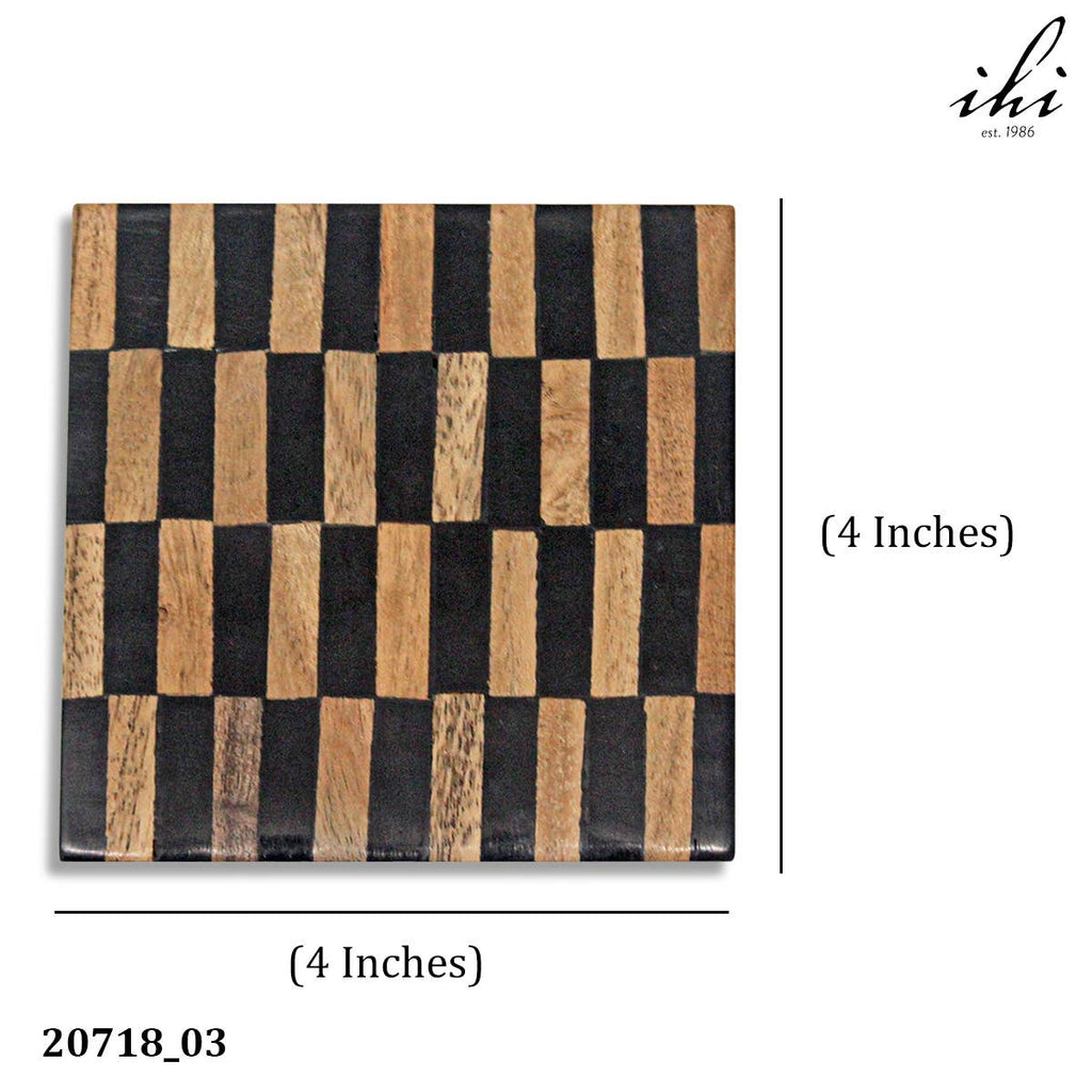 Black & Wood Coaster