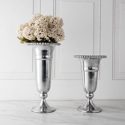 Beaded Trumpet Vase