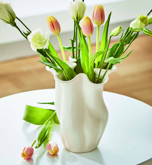 Organic Swirl Edge Vase