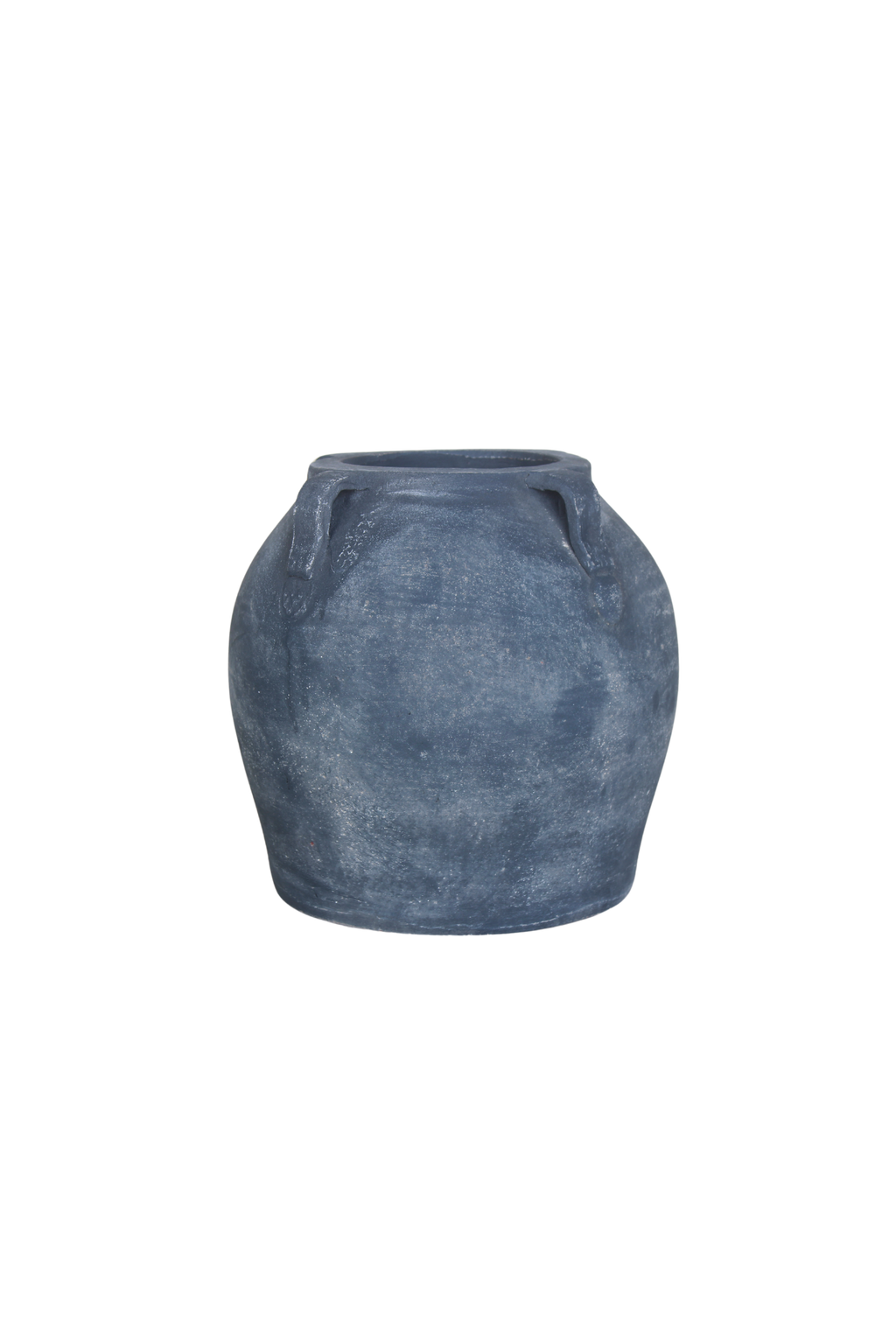 Noir Black Wash Vase With Handles Small