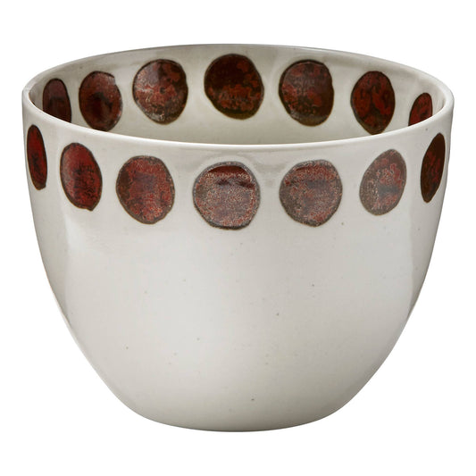 Reactive Glaze Dot Bowl