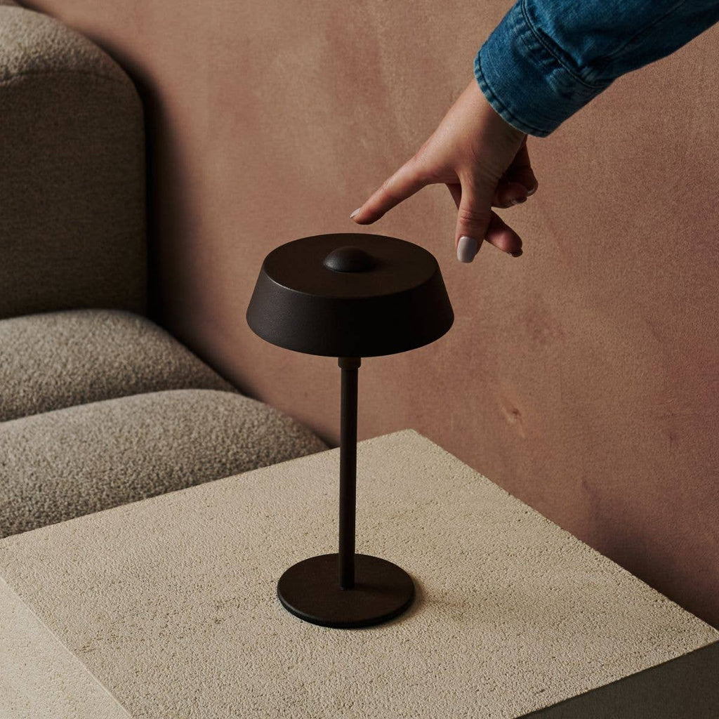 Luca Mocha Brown - USB Rechargeable Lamp | Minimalist, Playful & Dimmable