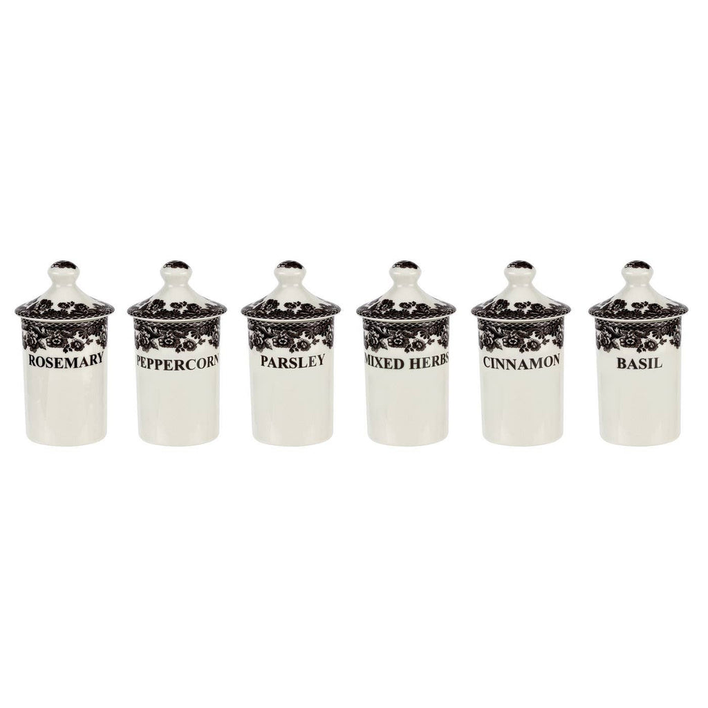 Spode Delamere Spice Jars Set Of 6