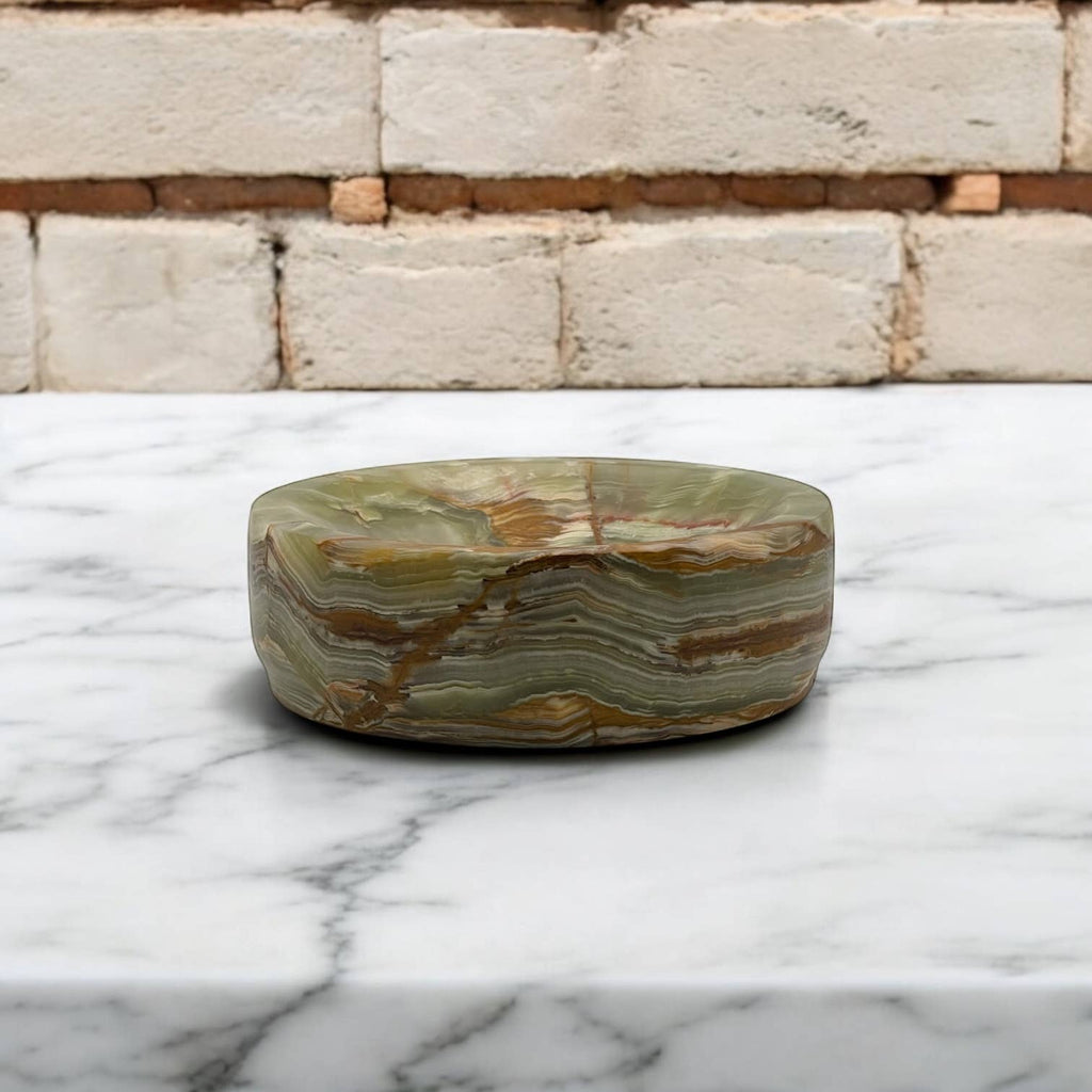 Platanus Collection Zafferano Verde Onyx 8" Honed Finish