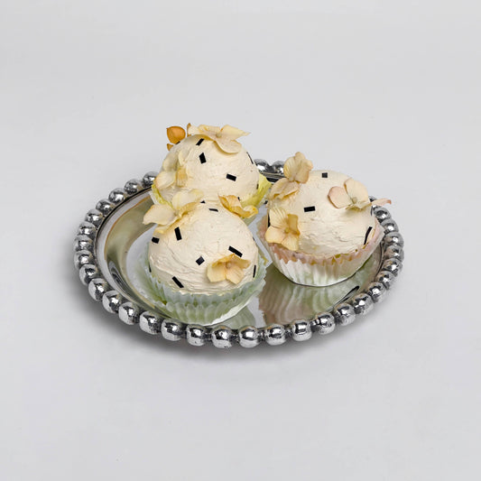 Medium Beaded Round Tray