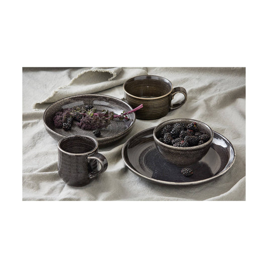 Loft Reactive Glaze Bowl - Black