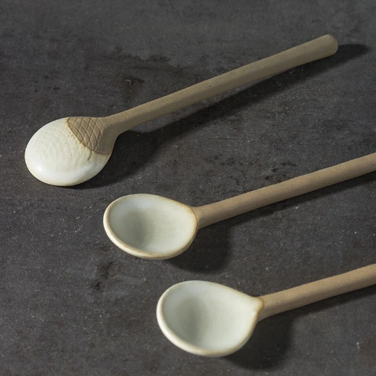 Handmade Ceramic Coffee/Tea Spoon - Japan