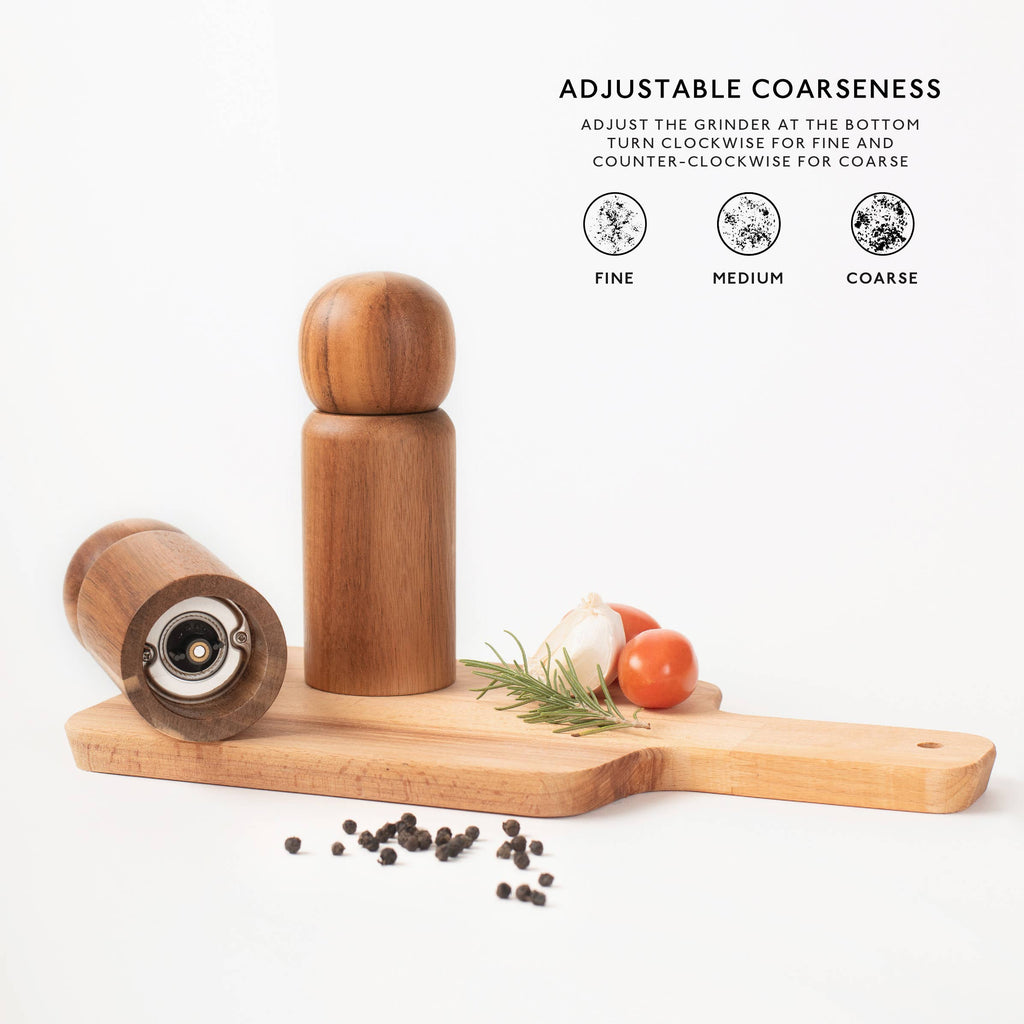 Guayabo Spice Mills (2-Pack, Grinders) - Acacia Wood