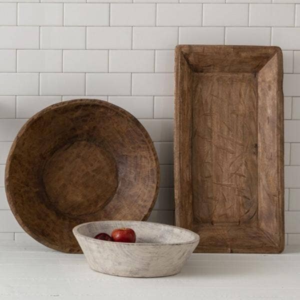 Found Dough Bowl Natural Small