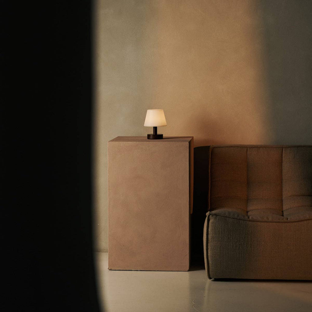 Teddy Dark Brown Wooden Rechargeable Table Lamp | Dimmable & Cordless with 80 Hours Battery Life