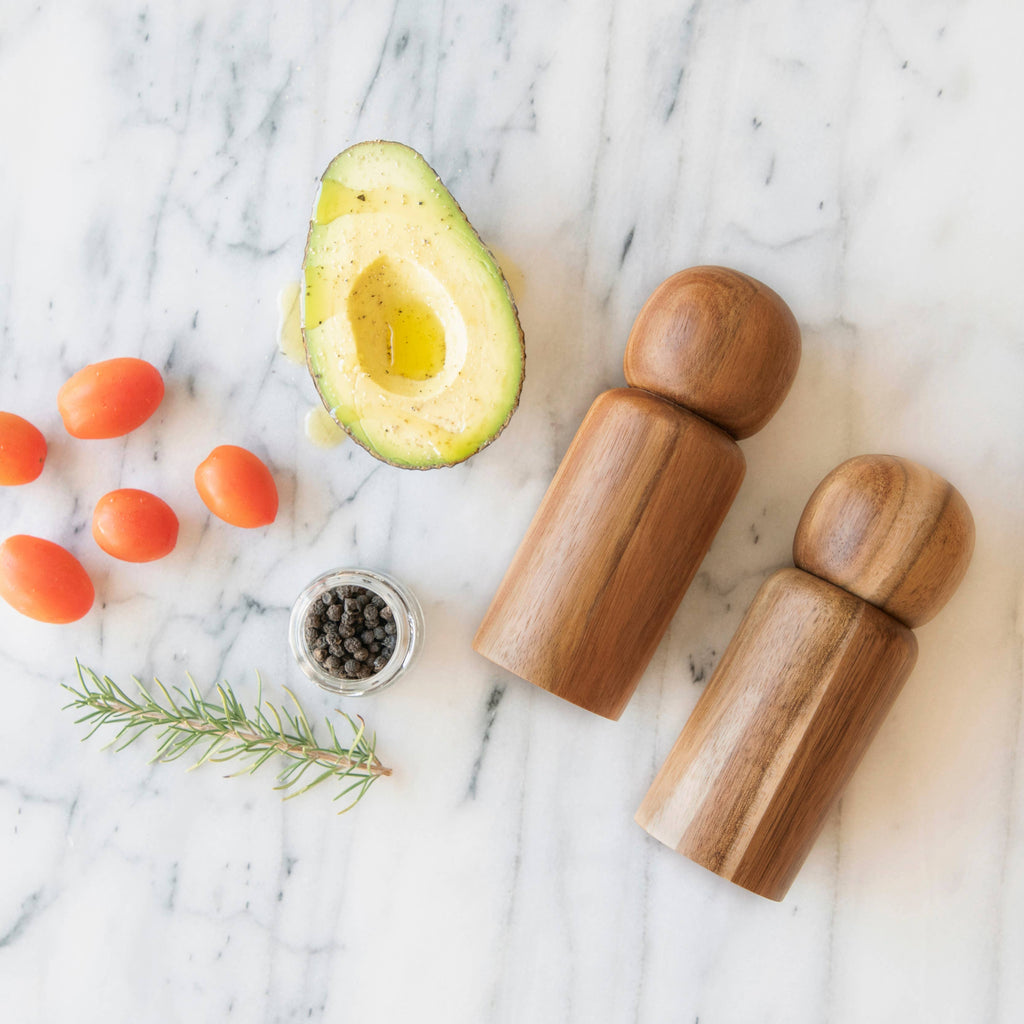Guayabo Spice Mills (2-Pack, Grinders) - Acacia Wood