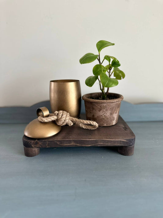 Wood Riser | Wood Tray | Shelf Decor | Plant Stand |
