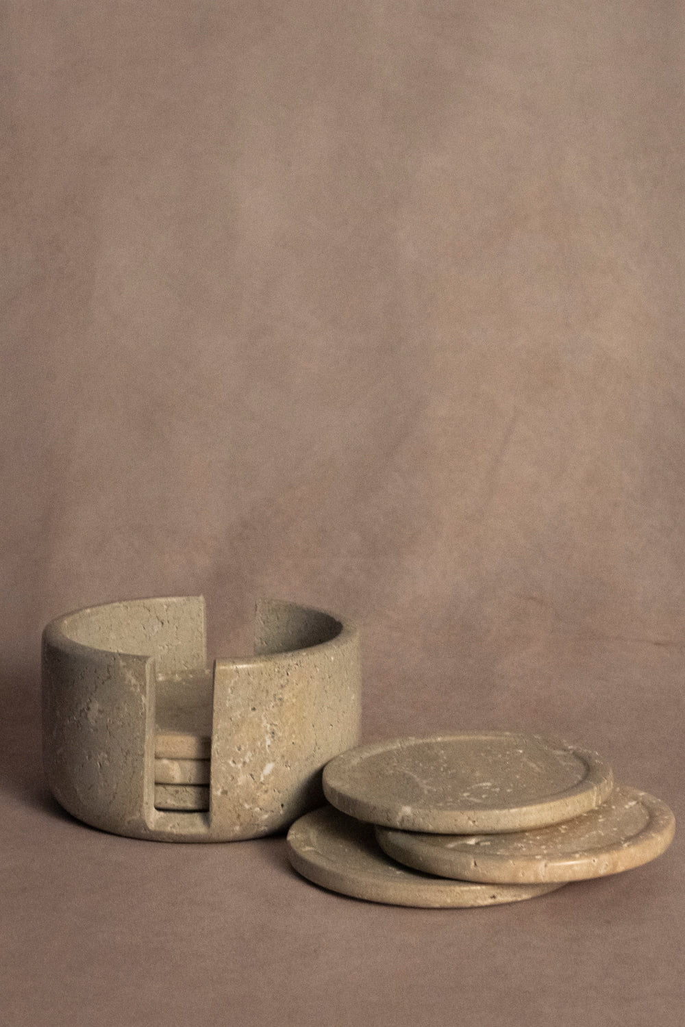 Coaster Set - Travertine