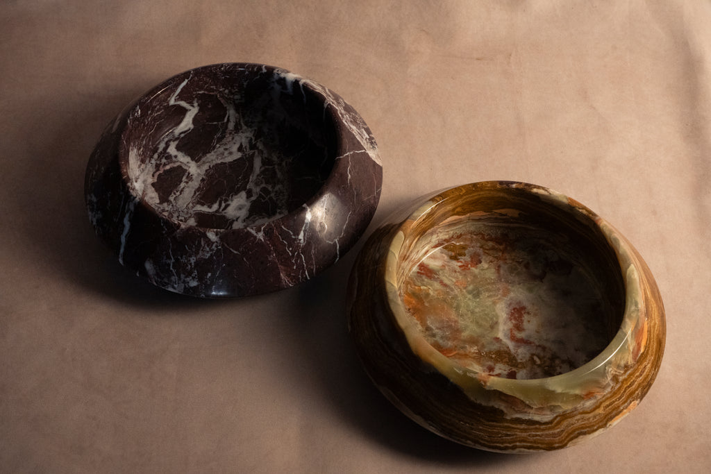 Angled Bowl- Round- Onyx