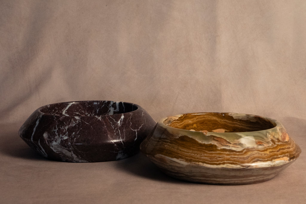 Angled Bowl- Round- Onyx