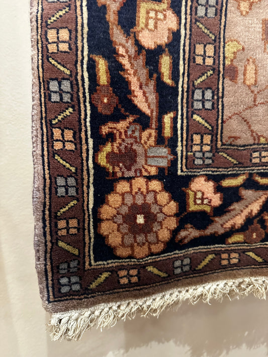 Silk Rug - Tapestry - 2.5' x 4' - 006