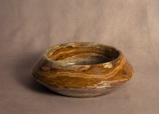 Angled Bowl - Round- Onyx
