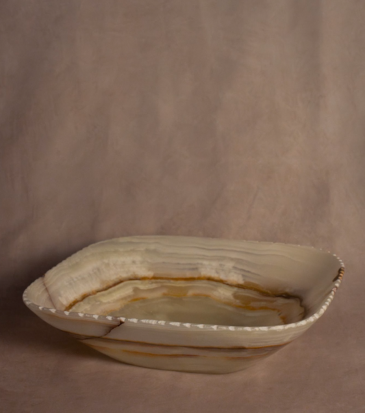 Edge Cut Bowl - Light Green - Onyx