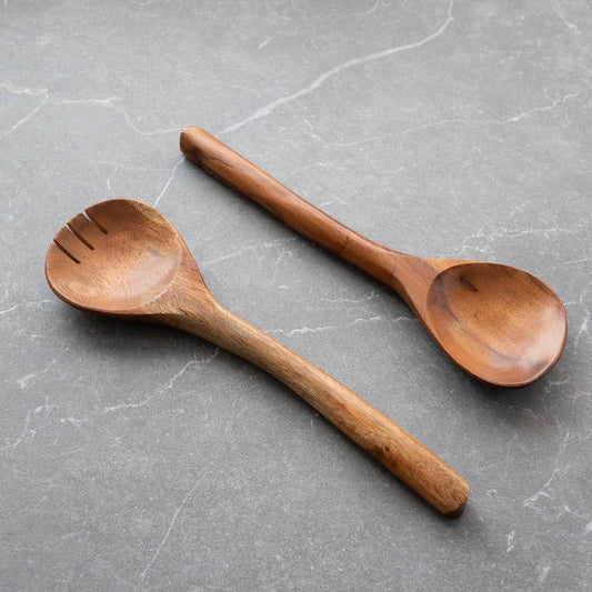 Curved Salad Server Set