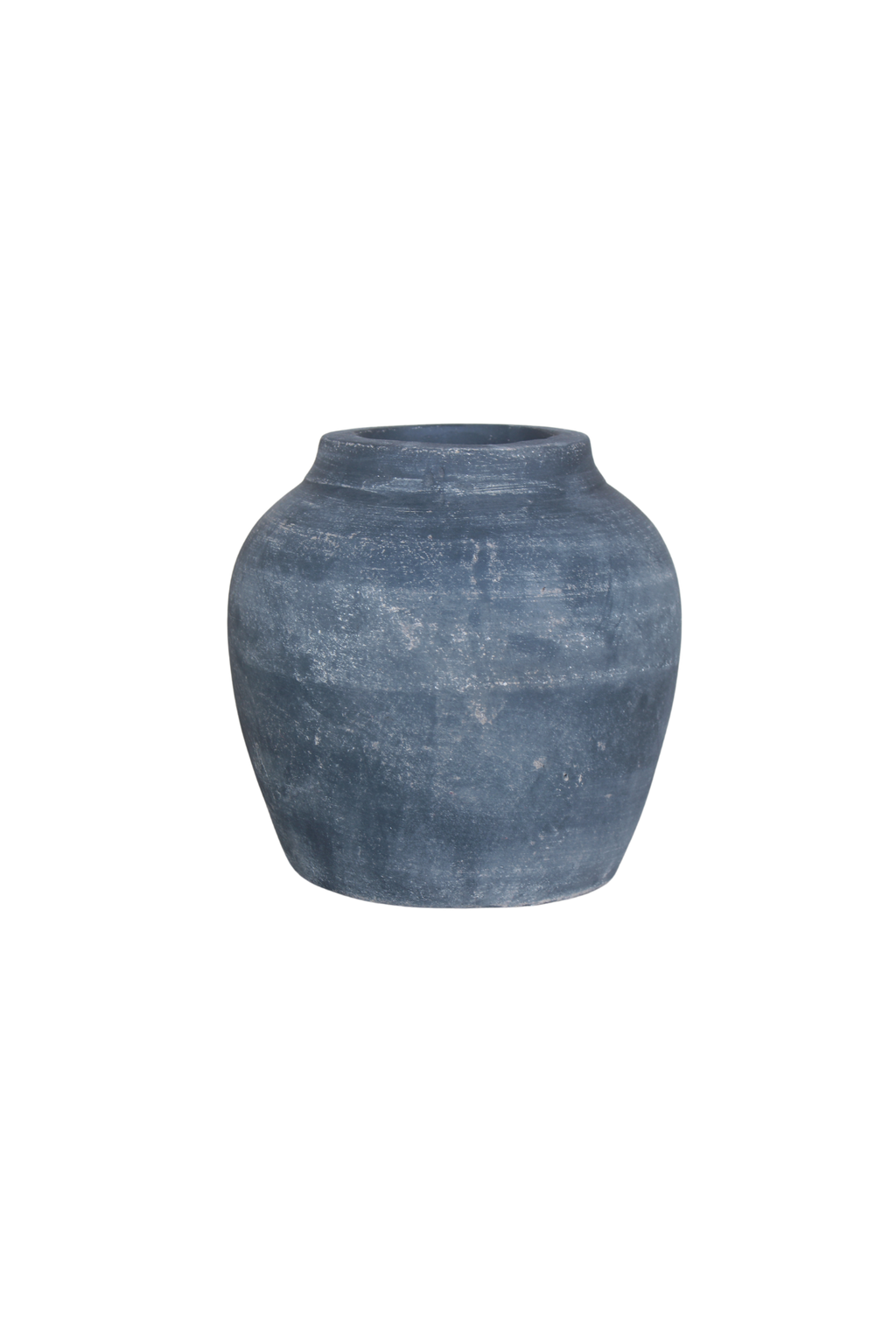 Leon Black Wash Round Vase Small