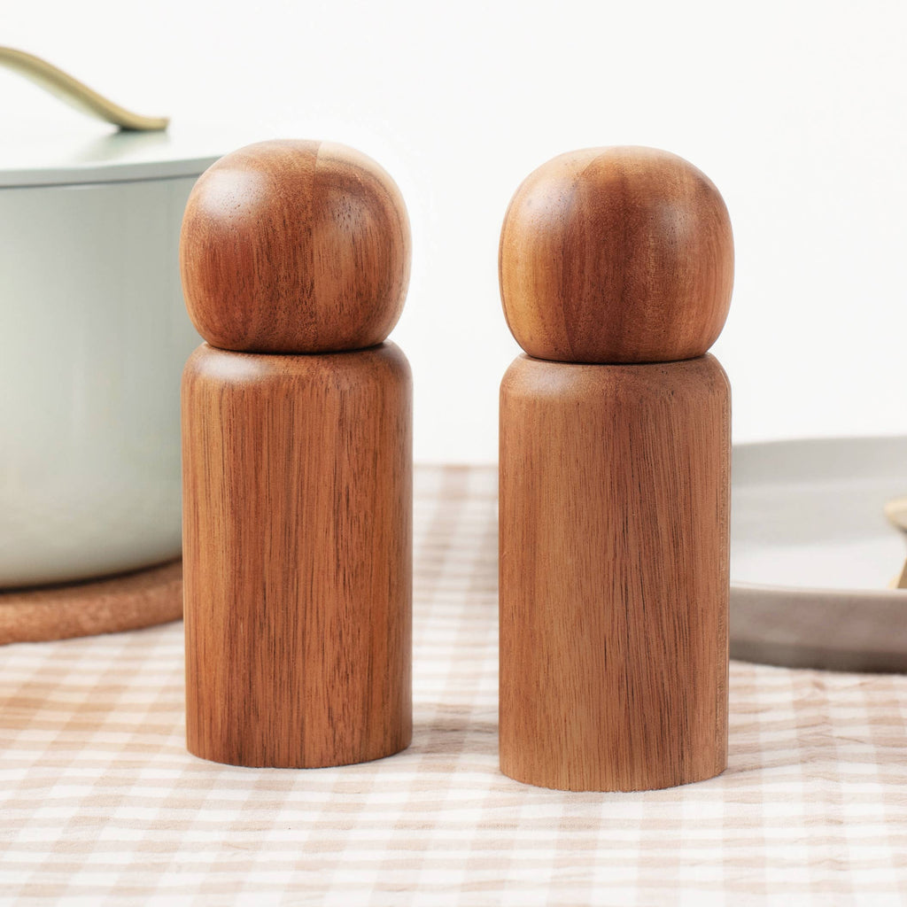 Guayabo Spice Mills (2-Pack, Grinders) - Acacia Wood