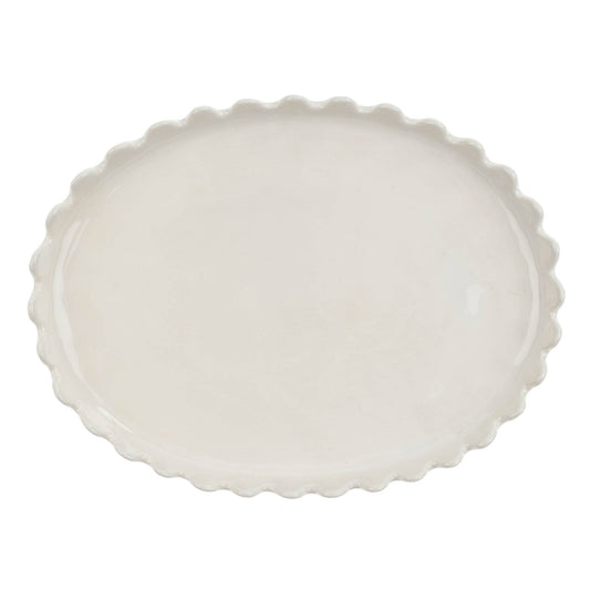 Scalloped Oval Plate - Large