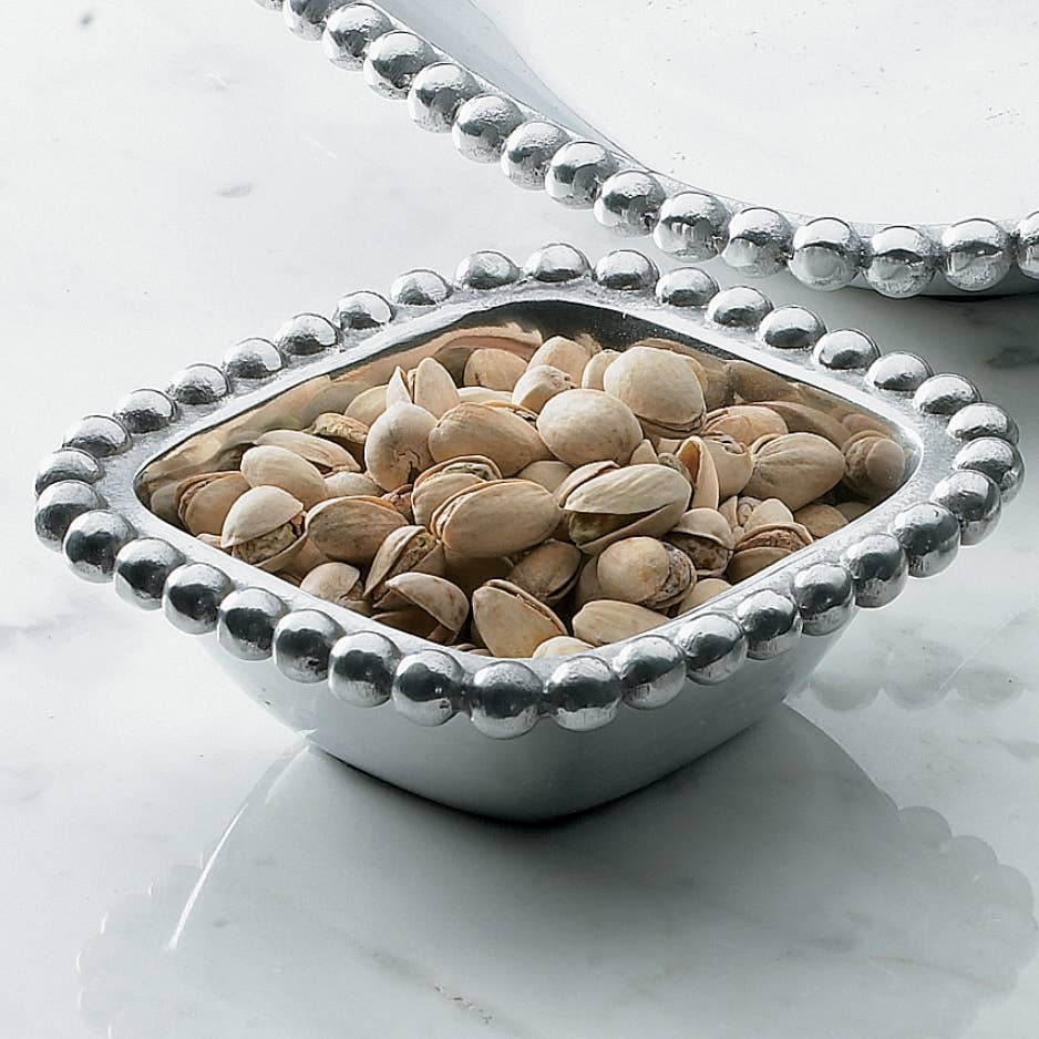 Beaded Square Bowl