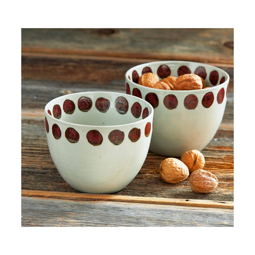 Reactive Glaze Dot Bowl - Multi