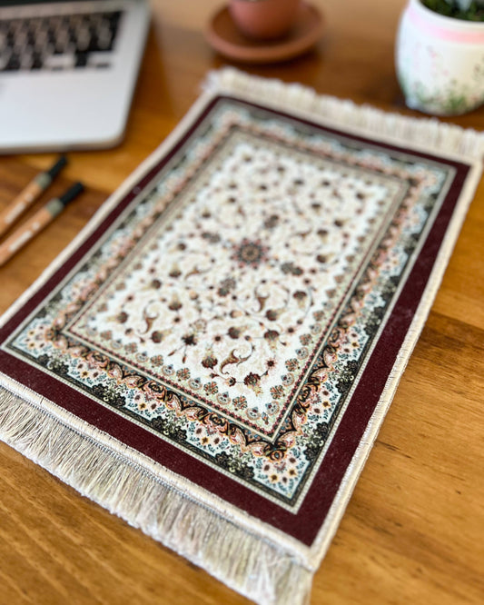 Miniature Rug Mousepad, Small Carpet, Turkish Rug