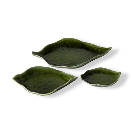 Organic Stoneware Leaf Dish