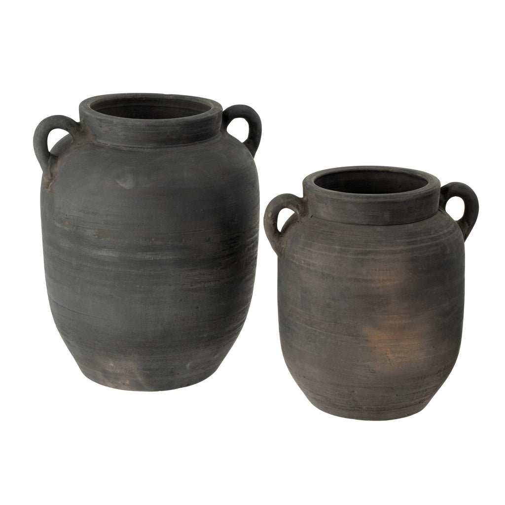 Provenance Burnt Terracotta Vase S