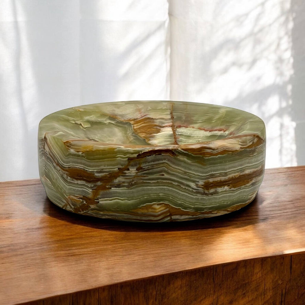 Platanus Collection Zafferano Verde Onyx 8" Honed Finish