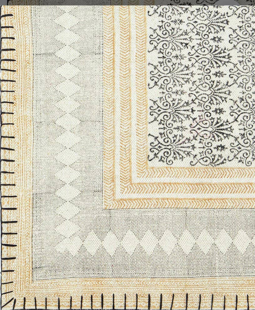 Diamonds & Flowers Area Rug