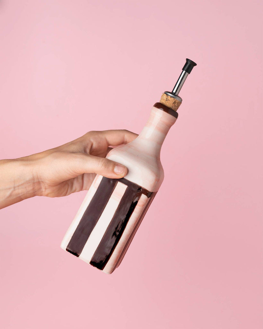Ceramic Oil Dispenser / 475ml / CHOCOLATE