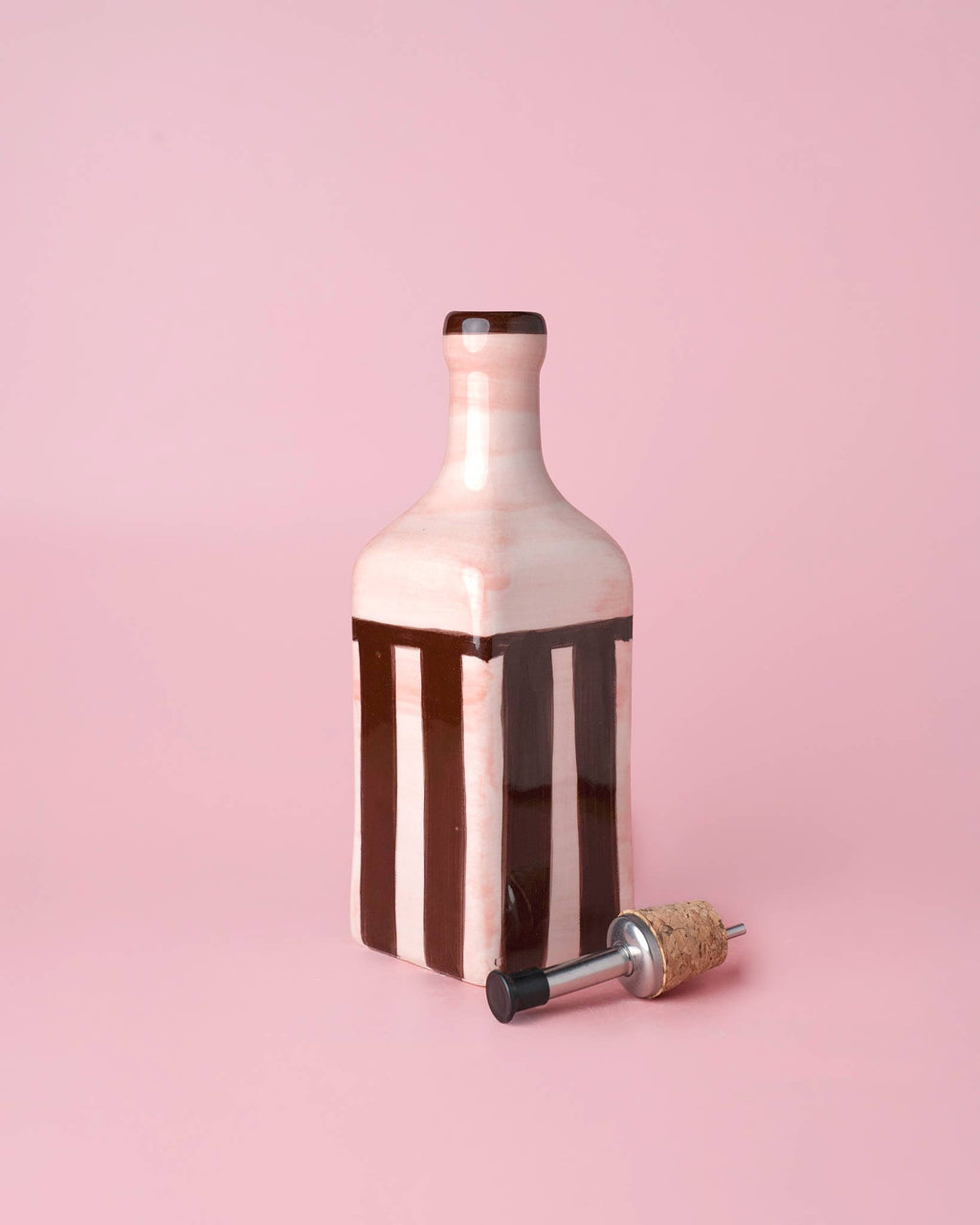 Ceramic Oil Dispenser / 475ml / CHOCOLATE