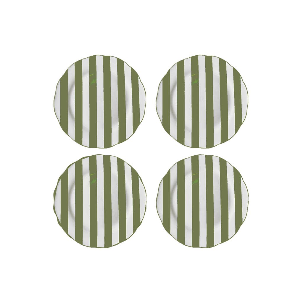 Trattoria kaki dessert plates D19cm