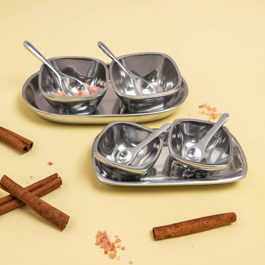5-Piece Mini Dip Set in Polished Aluminum