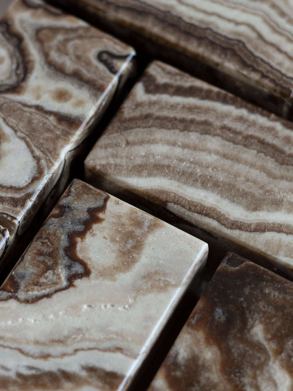 Chocolate Onyx Candle Holders