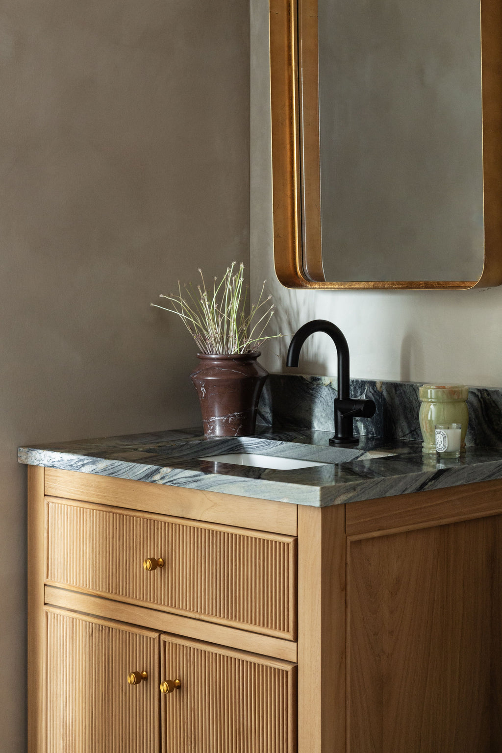 Marina Marble Angled Vase