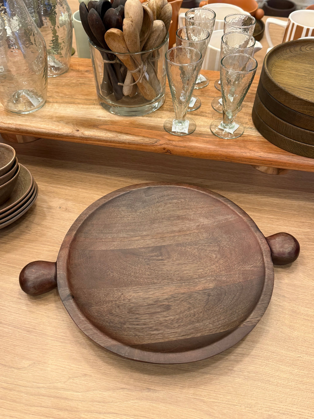 Medium Brownwood Tray