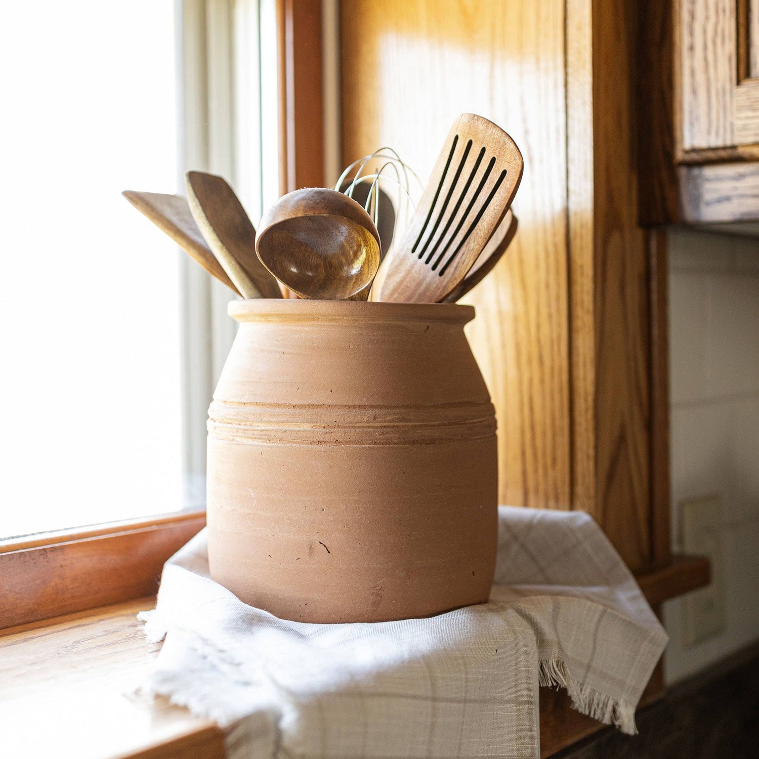 Utensil Storage Crock Terracotta - Marigold Market