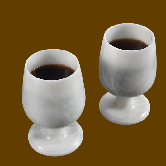 Marble Wine Glass