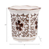 Plumeria Brown and White Ceramic Scented Candle