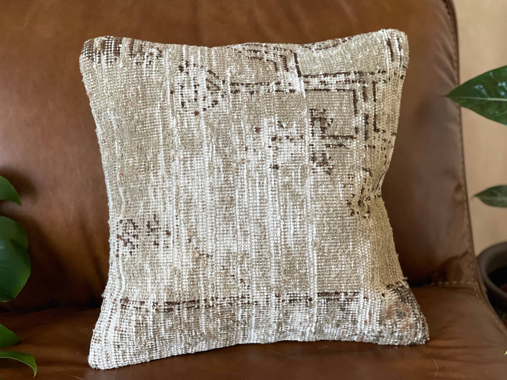 Vintage Turkish Rug Pillow | Taj 16’