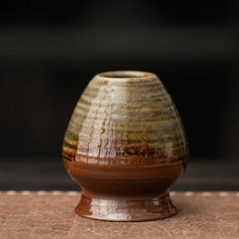 Ceramic Matcha Set - Green Brown
