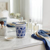 Jasmine Blue/White Ceramic Scented Candle